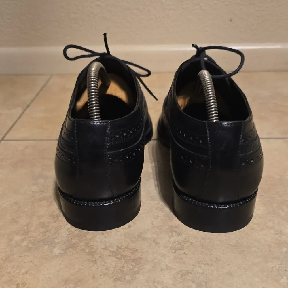 Bruno Magli 10.5 M Black Men's Brogue Oxfords